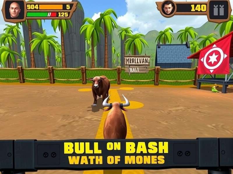 Bull Bash Gameplay Screenshot